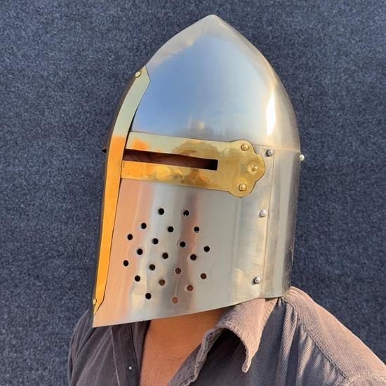 Templar Crusader Helmet Authentic Helmet Medieval Great Helmet 12th Century Cosplay