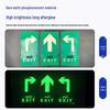 Longchan Luminous Safety Exit Evacuation Arrow Floor Sticker