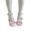 jk small leather shoes female sweet cute lolita shoes fairy small puff bow cute versatile lolita single shoes