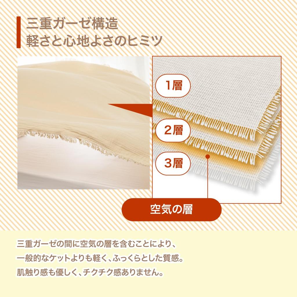 Gauze Blanket, 100% Natural Cotton, Triple-Layered, Lightweight, Moisture-Wicking, All-Season, Winter/Summer Blanket with Fringe (Gray)