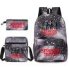 Stranger Things Schülerrucksack+Brotdose+Federmäppchen Dreiteiliges Set KTB