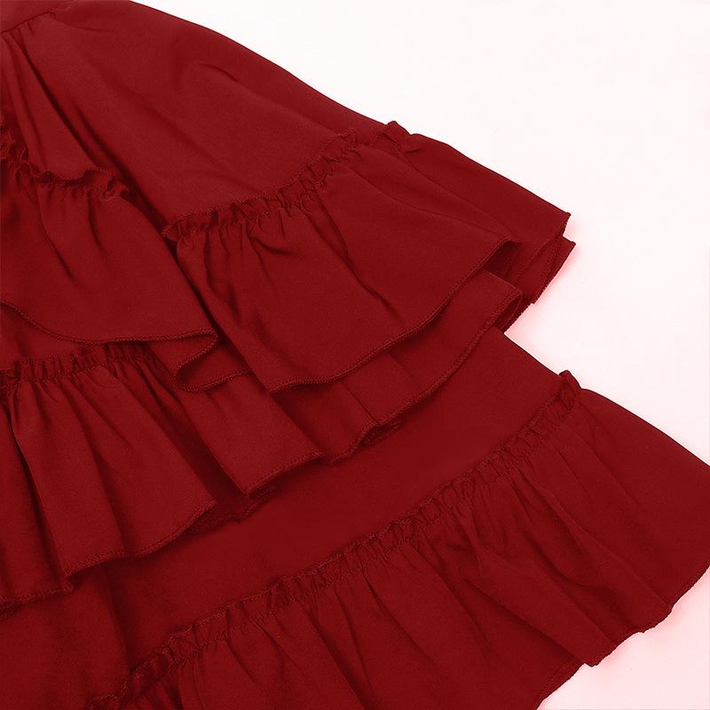 Victorian Renaissance Double-Layer High-Waisted Women's Halloween Costume Dress