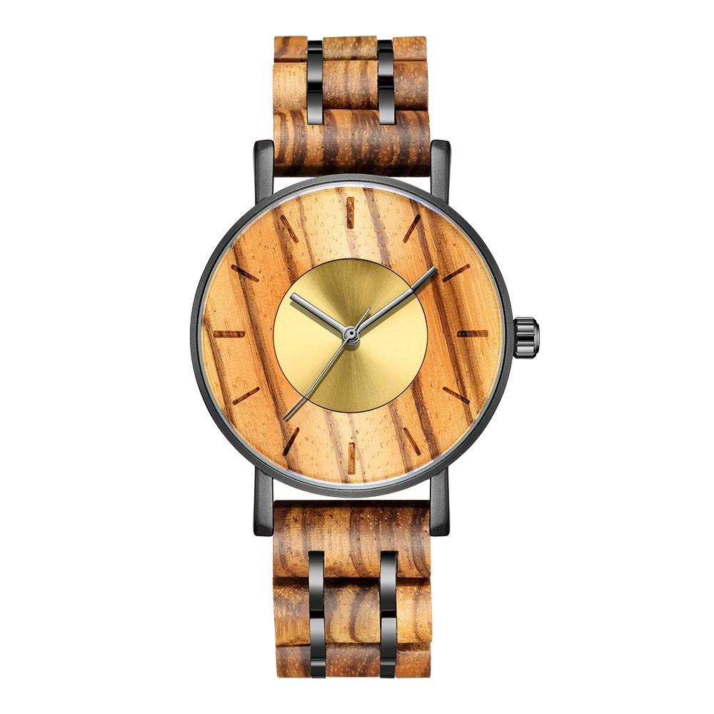 Sports Men'S Watch Wood Set Quartz Watch Calendar Multifunctional Fashion Watch