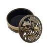 Lunari Incense Burner with Incense Interior Incense Stick with Small Item Tabletop Antique Lotus Design Lid, Holder, Decor, Holder, Legs, Storage,