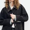 MO&Co. Women's Solid Cotton Jacket