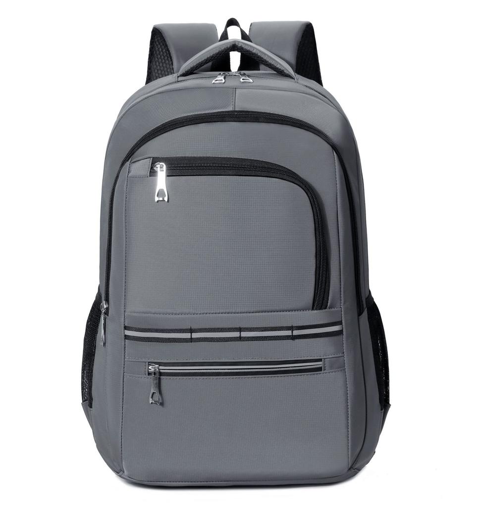 Spring New Laptop Backpack for Middle School Students Large Capacity Simple Fashion Bookbag Water-Resistant Breathable Black
