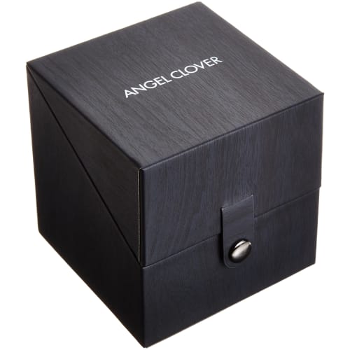 Angel Clover Ridge Watch, Black Dial, Stainless Steel, Quartz Movement, 44mm, Men's, RD44SBK-BK, Official Warranty