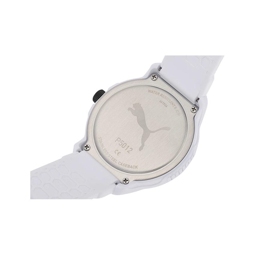 Puma Quartz Watch Synthetic Fiber Strap 43Mm White Dial Sports Casual Couple Waterproof Men watches P5012-WHITE