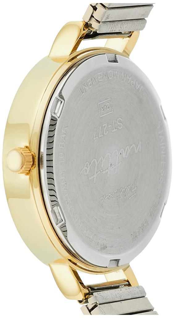 [Fieldwork] Watch Nalog Purja Waterproof Bellows Metal Band Gold ST277-2 Women's Beige