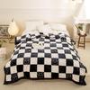 Double-Layer Thickened Fleece Blanket for Single or Double Use Autumn/Winter Cover Blanket