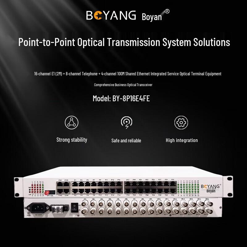 Boyang Integrated Multi-service E1 Telephone Optical Transceiver
