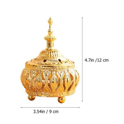 Incense Burner For Home Yoga Spa Aromatherapy  Ornaments Metal Incense Burner Spiritual Decor Retro Style