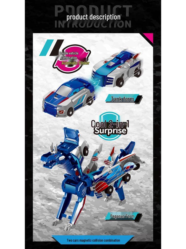 Silverwing Dragon Kaboo: Two-in-One Collision and Pegasus Unicorn Transforming Toy