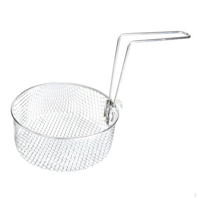 Frittierkorb, Siebkorb, Geschirr mit Lochdesign, große Kapazität, Frittierkorb aus Edelstahl