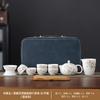 High-end guest greeting tea set, suet jade wisteria flower set, kung fu guest making tea for elders and leaders