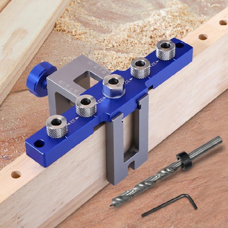 3-In-1 Pocket Hole Jig 6/8/10mm Pocket Hole Wood Dowel Drilling Templates Set Adjustable Drill Guide Puncher Locator