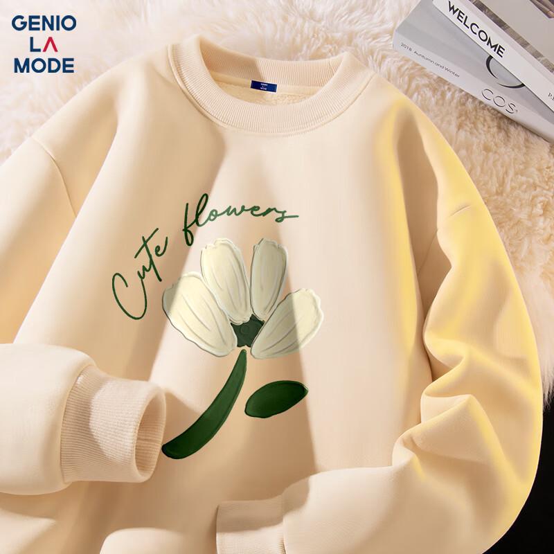 

GENIOLAMODE Men s Sherpa-Lined Crewneck Sweatshirt 3XL