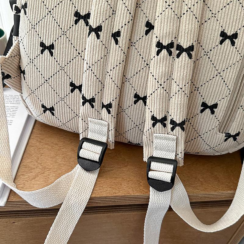 Student Schoolbag Women's Bow Large Capacity Backpack Laptop Backpack