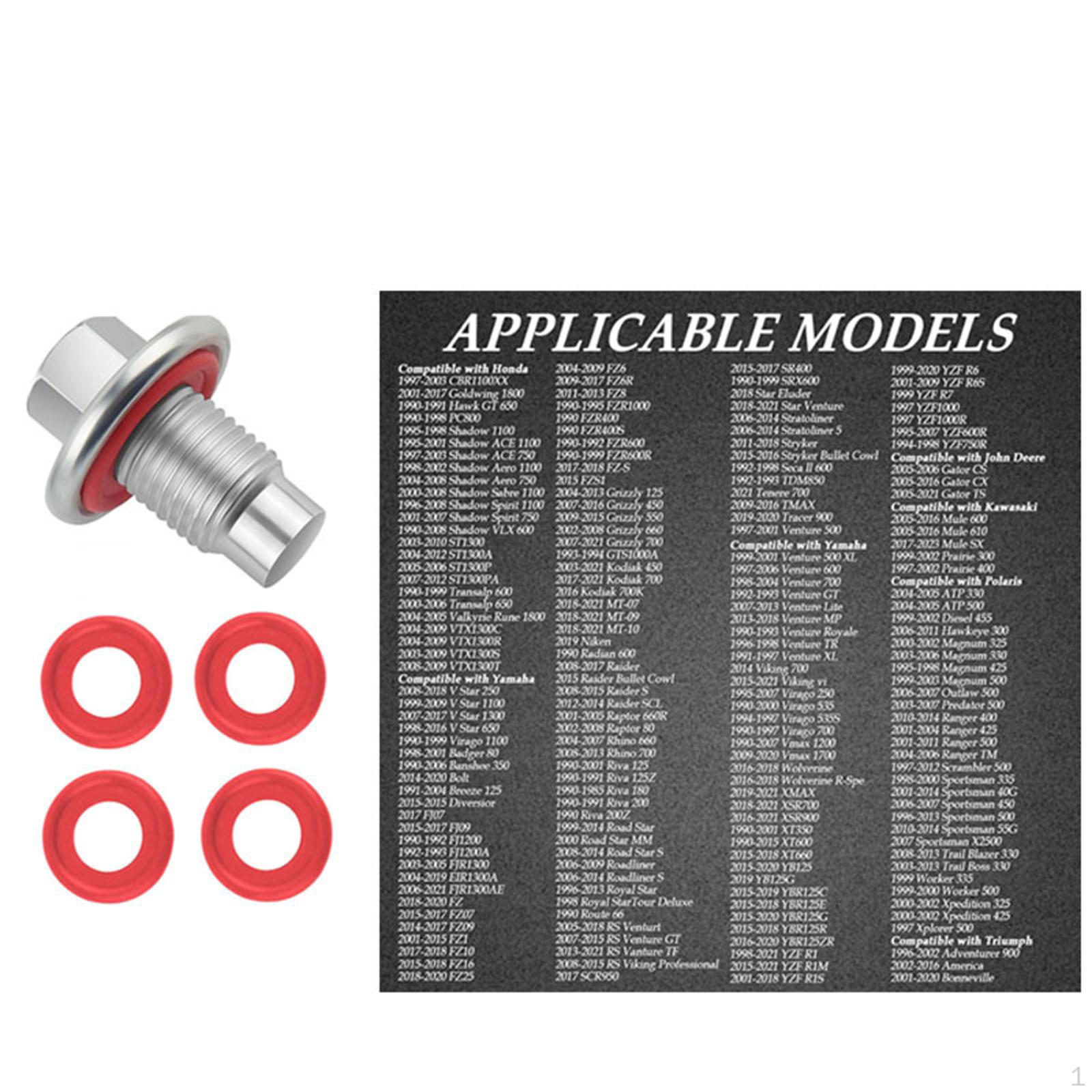 Oil Drain Plug 09247-14027 Easy Installation 12582347 090-053CD with Washers