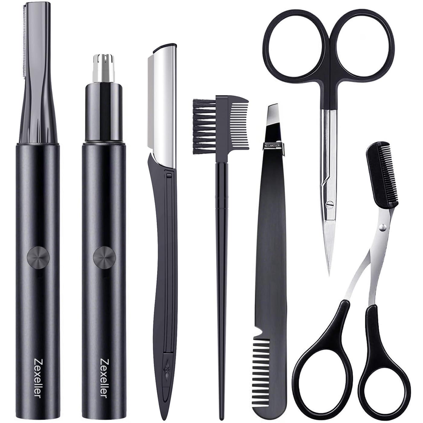 

Новый триммер для бровей, разработанный a Включает USB-перезаряжаемый триммер для носа, бровей и Также включает триммеры для ушей и пушковых волос и и безопасный для чёрный