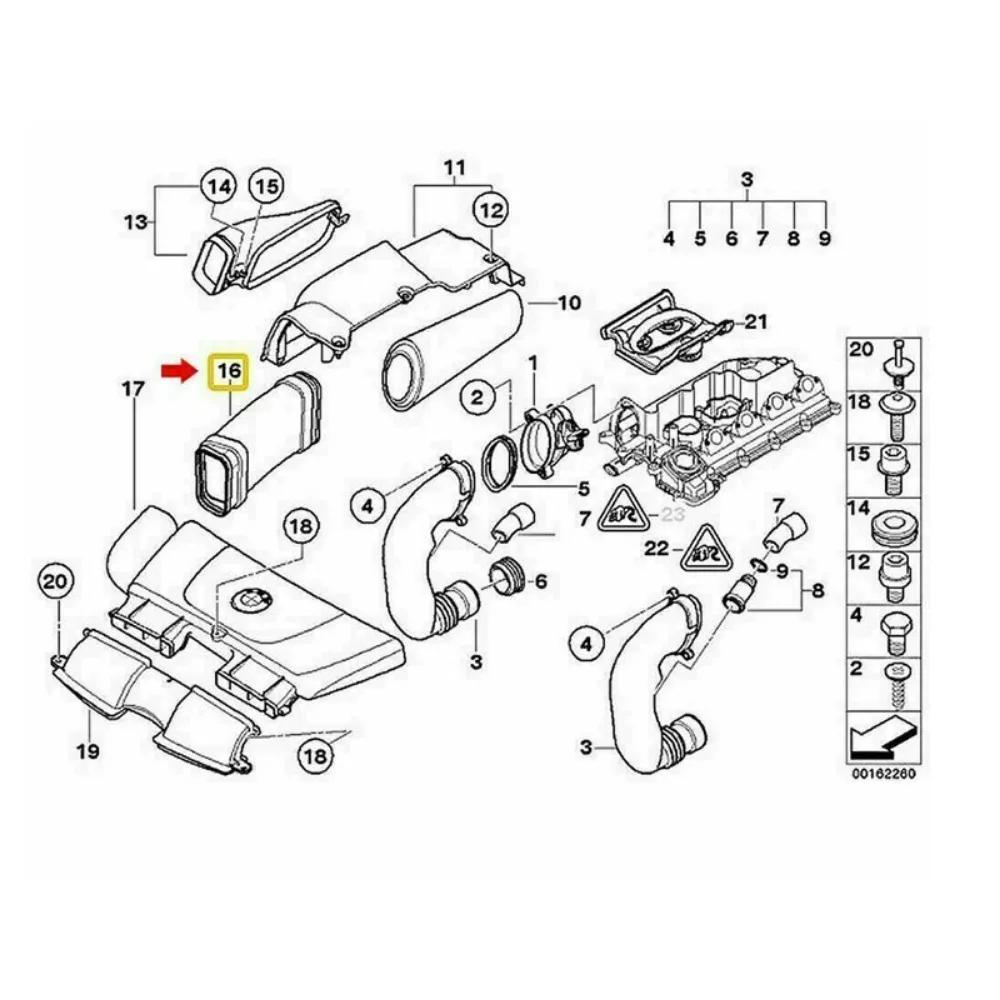 Car Air Cleaner Intake Duct Hose OE 13717795 7795284  For BMW 3 SERIES E90 E91 M47N2 318d 320d