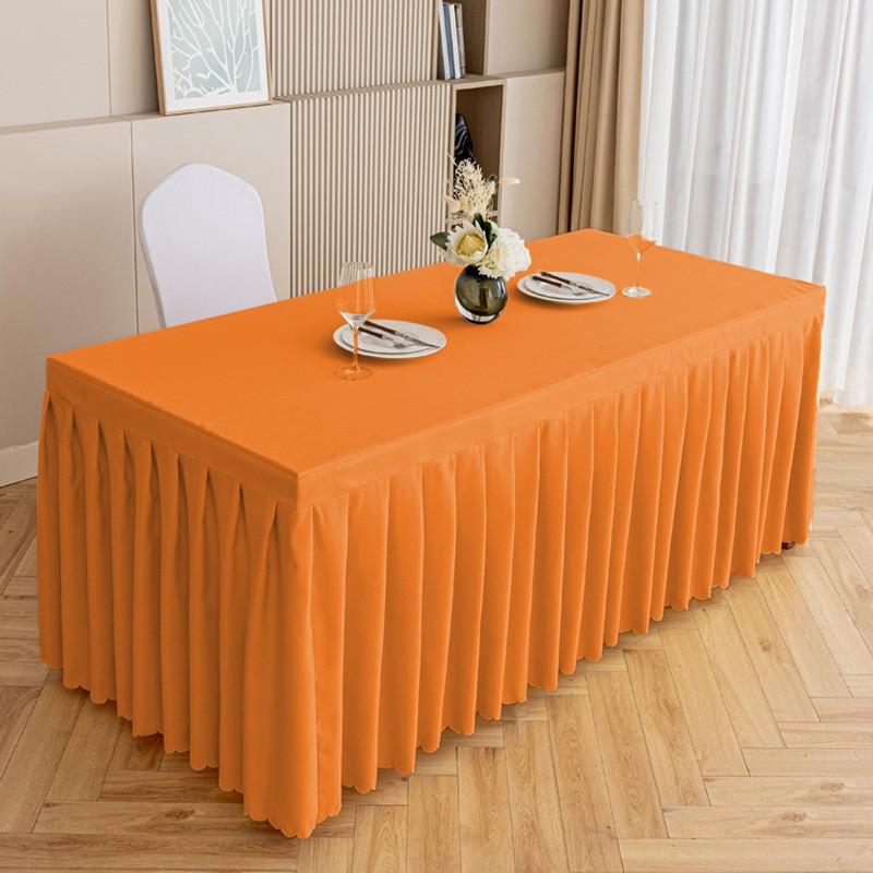 Modern Minimalist Table Skirt Hotel Conference Banquet Rectangular Dining Tables 120-240cm Length