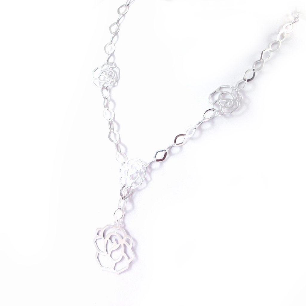 Les Trésors De Lily [G5639] - Silver Necklace 'Choreography'