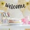 Welcome Banner, Black Glitter Hanging Sign Party Decorations, Induction Party | Home | School New Terms Beg Sign Bunting 6.3 Feet