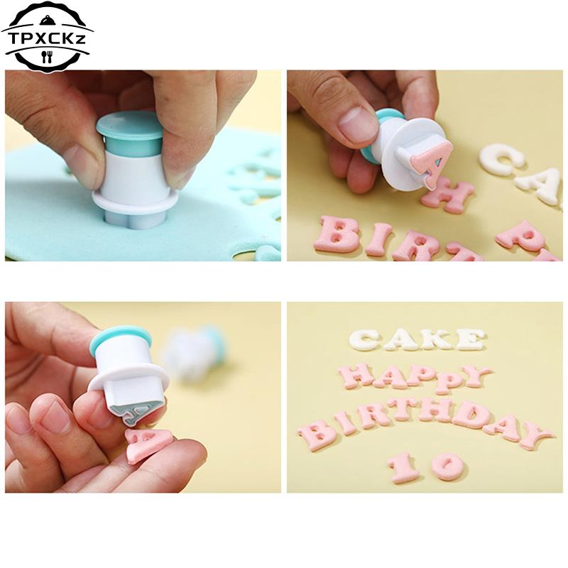 Plastic Cake Mold 26 Letter Number Chocolate Baking Tools Non-stick Silicone Cake Mold Jelly And Candy Mold Mold DIY Baking Tool