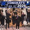 Happy Graduation Outdoor Banner Bachelor'S Cap Balloon Party Decorative Background Photography Graduate Party Supplies Gift