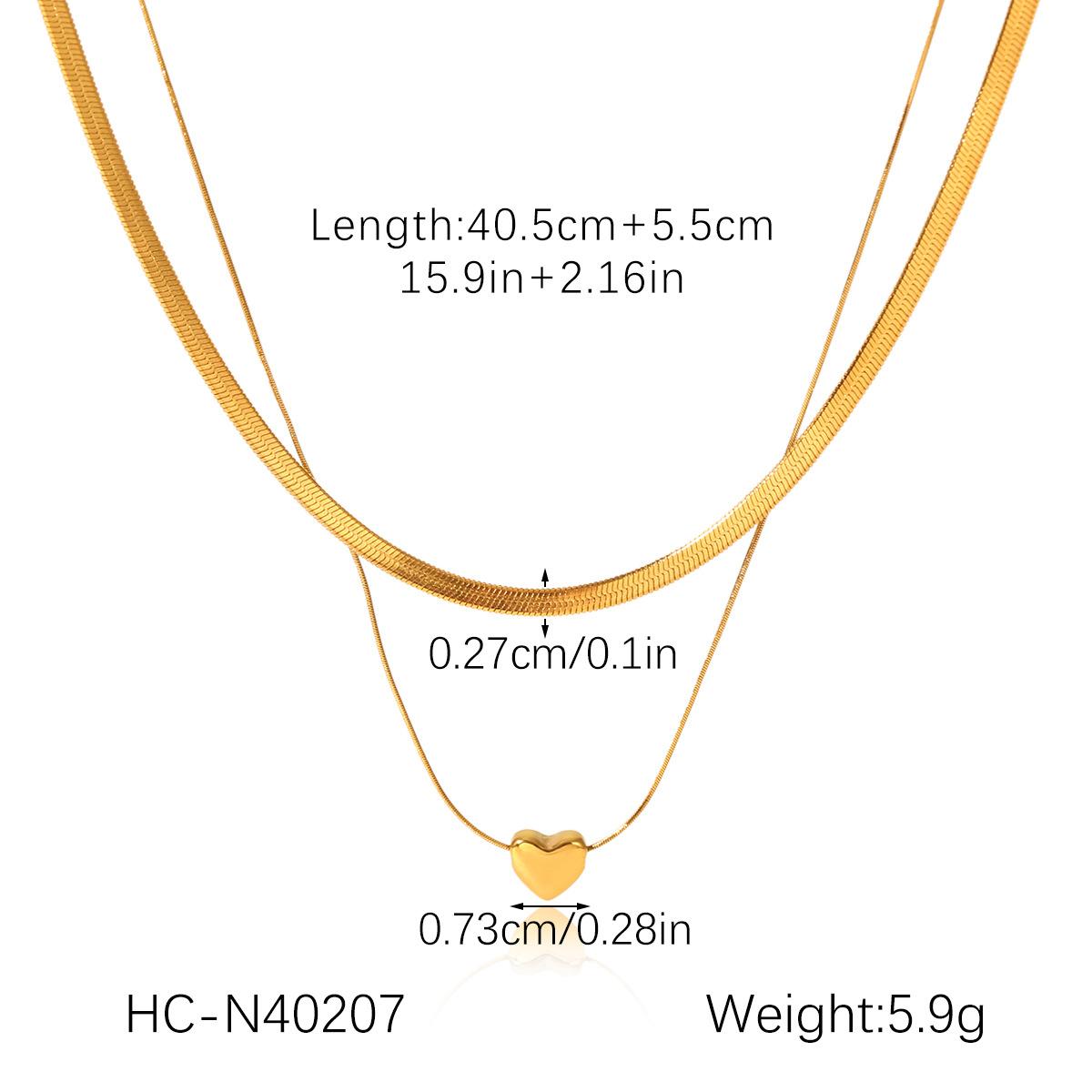 

Light Luxury 18K Gold Plated Multi-Layer Stainless Steel Necklace, High-End Titanium Steel Jewelry, Non-Fading Neck Chain
