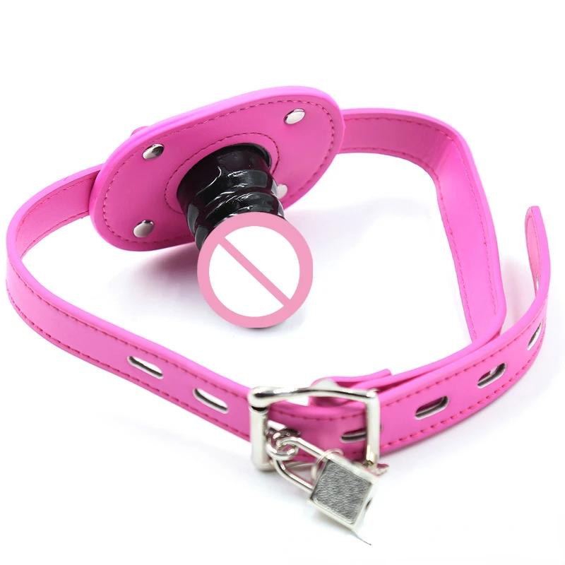 Open Mouth Gag, Penis Plug Oral Dildo Mouth Gag Sm Bondage Restraints Sex Adult Game Toys For Couples