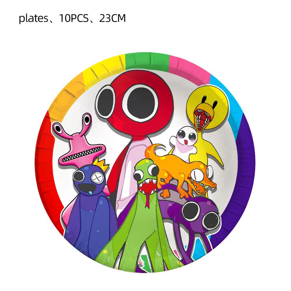 Rainbow Roblox Friends Party Supplies Banner Cake Topper Balloons Birthday Kids