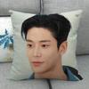 Custom ROWOON Pillowcase Wedding Decorative Cotton Linen Pillow Case For Home PillowCover 45X45(One Sides)