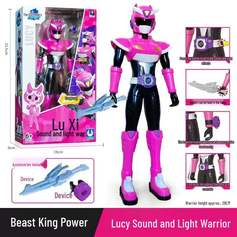 Mini Force X Leo Max Action Figure - Sound & Light Transformer Toy for Kids