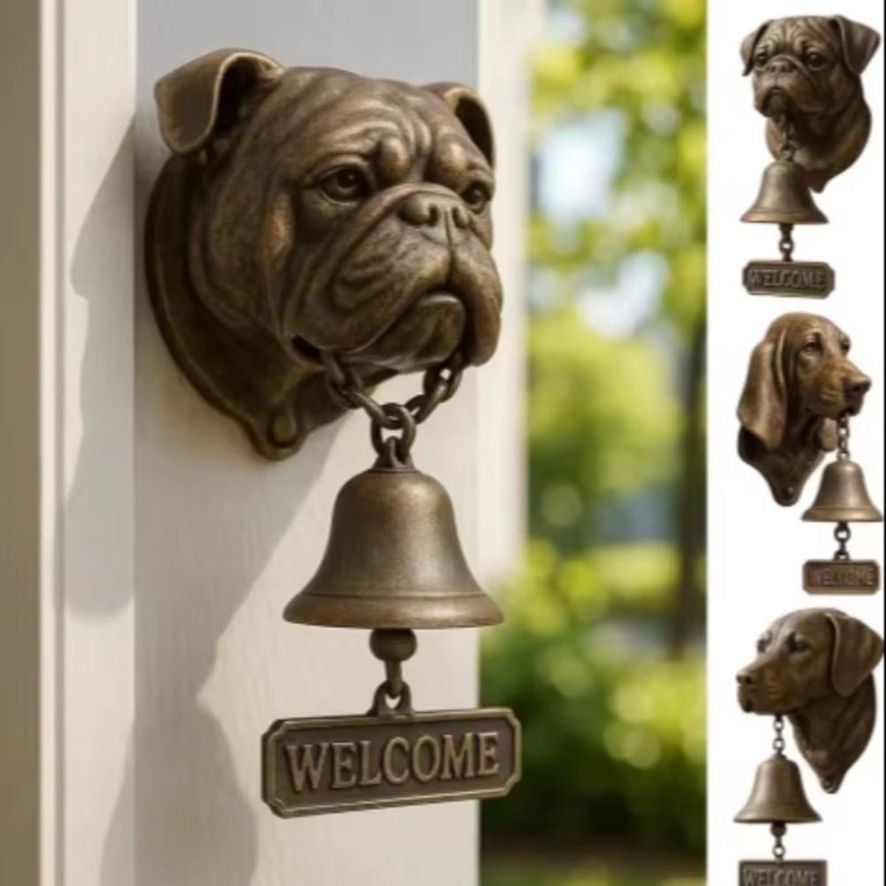 Vintage Welcome Doorbell Unique Dinner Bell Durable Puppy Doorbell  Wall Mount