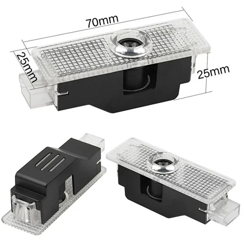 2PCS Upgraded LED Laser Car Door Welcome Anti Fade HD Projector Courtesy Shadow Light Easy Install Replacement Parts For BMW MP1