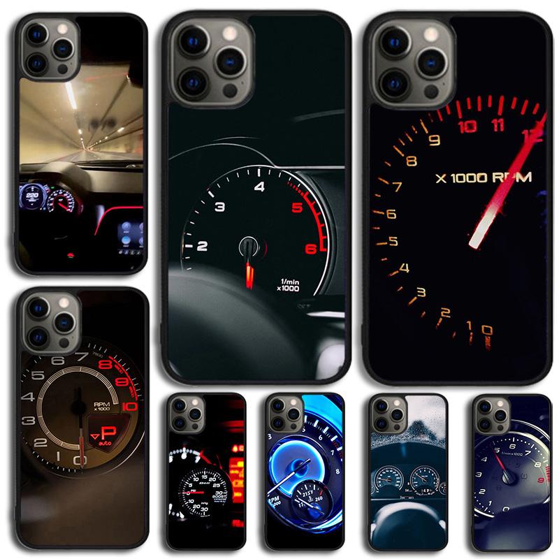 Speedometer Car Phone Case For Apple iPhone 17 Air Pro Max Plus Coque For iPhone 17 Air 14 15 16 13 12 Max Cover
