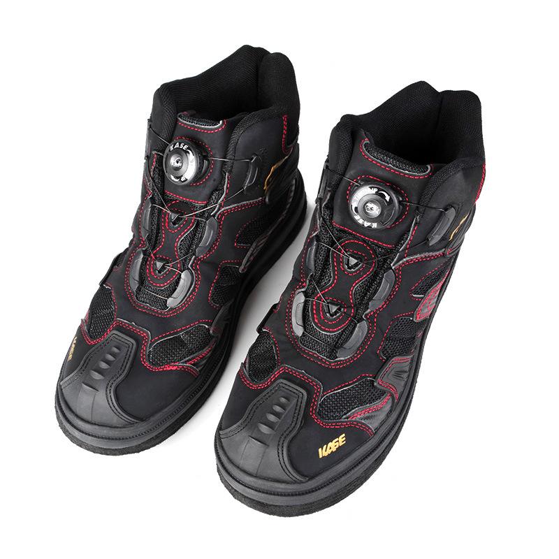 Rock Offshore Fishing Shoes Felt Sole Fishing Wading Boot Breathable Upstream Shoes Anti-slip River Wading Waders Boots