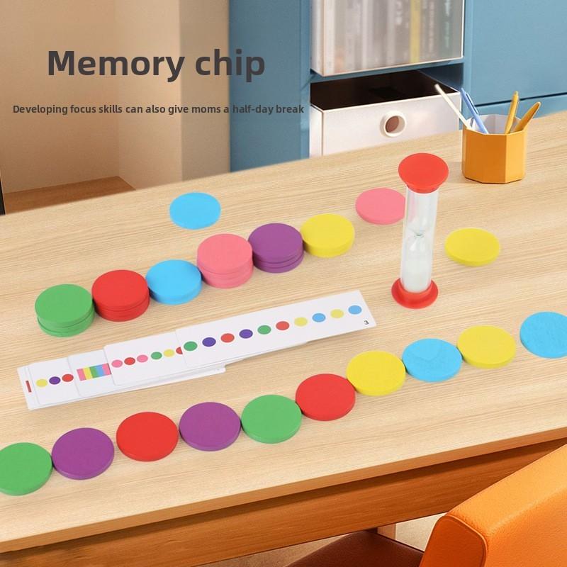 Shape Wooden And Color Recognition Memory Puzzle Toy For Kids Early Educational