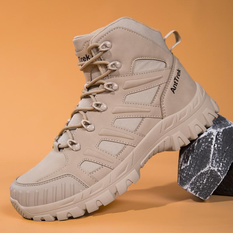 Plus Size Breathable Men Boots Outdoor Desert Boots Comfortable Ankle Boots For Men Hiking Shoes