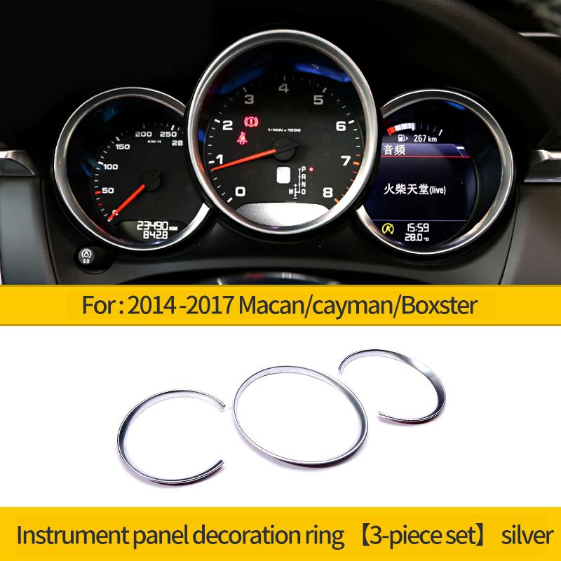 Car Dashboard Decorative Ring For Porsche Macan 911 718 Paramera Cayenne Instrument Panel Modification Ring Accessories