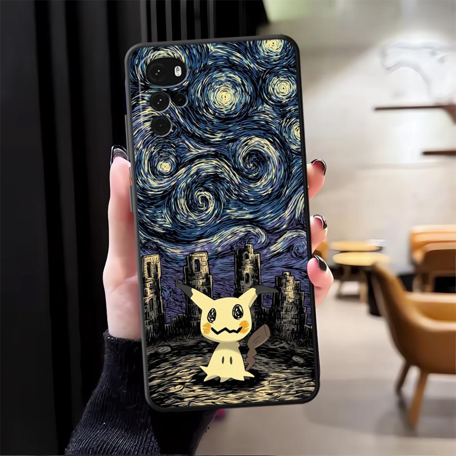 Hot Anime Pokemon Phone Cover Case for Motorola Moto G50 G53 G30 G52 G22 Edge40 G60s Edge 20 Pro 30 Lite G32 G71 G51 G73