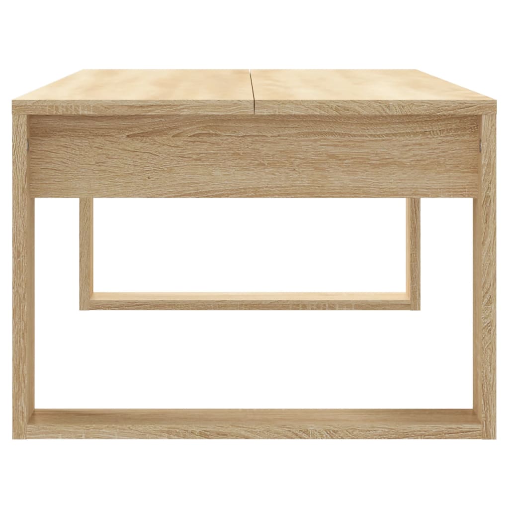 Coffee Table, Sonoma Oak 102x50x35 Cm, Wood-based Material