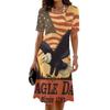 New Summer Mid-length Dress 3D Printed Design Casual for Outings and Parties