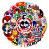 50pcs marvel Avengers stickers waterproof cartoon decals for laptop phone case skateboard luggage water bottle bicycle Kids toy