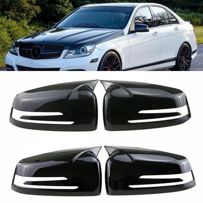 Kryty bočních zrcátek pro Mercedes Benz W176 W246 W212 W204 C117 X156 X204 W221 C218 ABCES CLA GLA Třída GLK černá Vyměnit