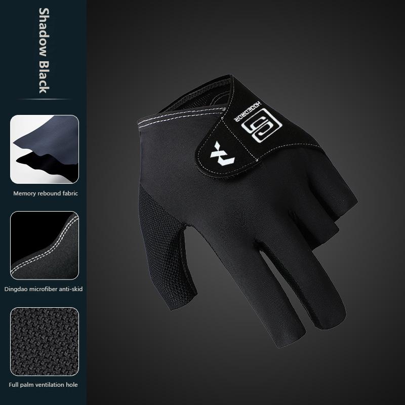 1Pc Anti-slip Breathable Billiard Training Gloves Billiards Glove Left Hand Snooker 5-Finger Glove For Men And Women