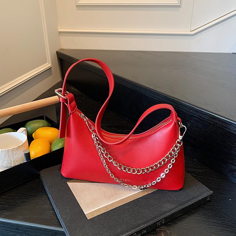 Niche Underarm Bag Women's New Fashion Versatile Dumpling Bag Casual Chain Shoulder Messenger Bag