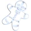 Homkilkn Christmas Cookie Cutter, Gingerbread Man Cookie Cutter, Gingerbread Man Cookie Cutter, Christmas Cookie Biscuit Mold | Christmas Gingerbread